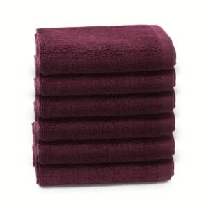 100% Cotton Terry Face Towels Pack of 6 – 12x12 Inches