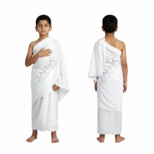 Plain Weave Kids Ihram – 100% Cotton, for Hajj & Umrah