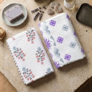 100% Cotton Eco Bath Towels Pack of 2 | 60x30 Inches
